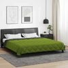 vidaXL Full Year Duvet Green and Anthracite 240 x 200 cm Microfiber