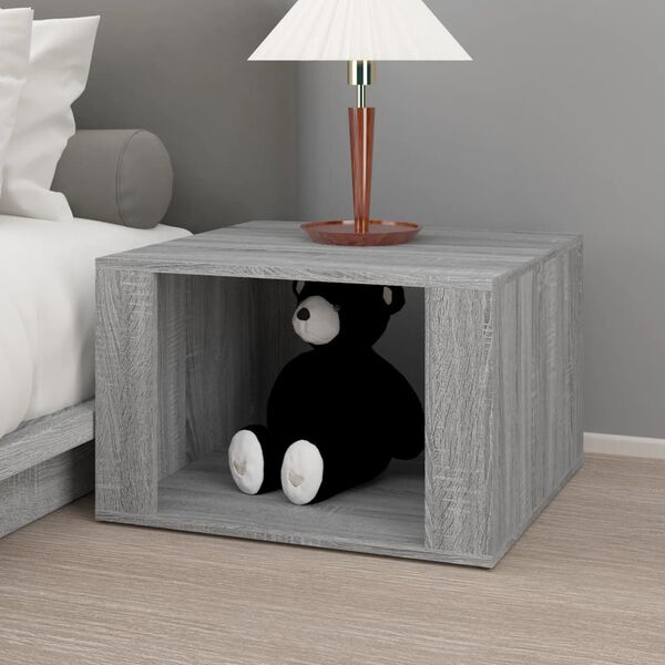 vidaXL Bedside Table Grey Sonoma 57x55x36 cm Engineered Wood
