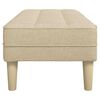 vidaXL Bench Cream 113 x 57 x 39 cm Fabric
