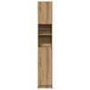 vidaXL Bathroom Cabinet Artisan Oak 32x25.5x190 cm Engineered Wood