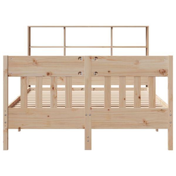 vidaXL Bed Frame without Mattress 120x190 cm Small Double Solid Wood Pine