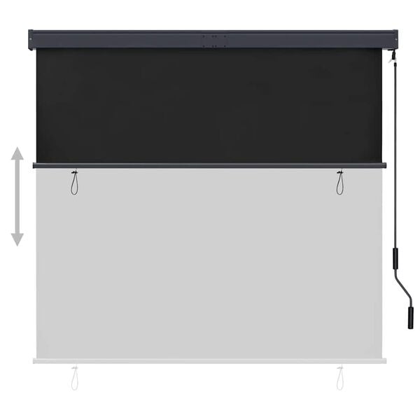 vidaXL Outdoor Roller Blind 160x250 cm Anthracite