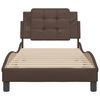 vidaXL Bed Frame without Mattress "Zadar" Brown 80x200 cm Faux Leather