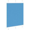 vidaXL Pleated Blind Blue 105x150 cm Fabric Width 104.4 cm Polyester
