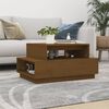 vidaXL Coffee Table Honey Brown 80x55x40.5 cm Solid Wood Pine