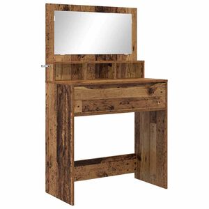 vidaXL Bedroom Dressing Tables with Drawer Old Wood 80 x 39.6 x 135 cm