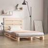 vidaXL Bed Frame without Mattress 100x200 cm Solid Wood Pine