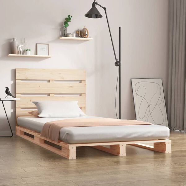 vidaXL Bed Frame without Mattress 100x200 cm Solid Wood Pine