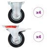vidaXL 8 pcs Casters 100 mm