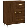 vidaXL Highboard Brown Oak 69.5x34x180 cm Engineered Wood