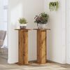 vidaXL Plant Stands 2 pcs Artisian Oak 30x30x80 cm Engineered Wood