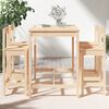 vidaXL 5 Piece Garden Bar Set Solid Wood Pine