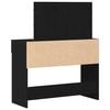 vidaXL Dressing Table Black Oak 100 x 40 x 120 cm Engineered Wood