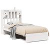 vidaXL Bookcase Bed without Mattress White 90x190cm Solid Wood Pine