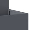 vidaXL Garden Planter Anthracite 100 x 100 x 48 cm Steel