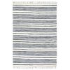 vidaXL Hand-woven Chindi Rug Cotton 200x290 cm Blue and White