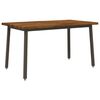 vidaXL Live Edge Dining Table 120 x 90 x 75 cm Solid Acacia Wood