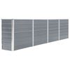 vidaXL Raised Garden Bed | Grey | Galvanised steel | Large | Durable