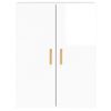 vidaXL Wall Mounted Cabinets 2 pcs High Gloss White Engineered Wood