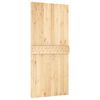 vidaXL Door NARVIK Natural 95 x 210 cm Solid Pine Wood