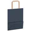 vidaXL Paper Bags 250 pcs with Handles Blue 18x8x22 cm