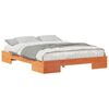 vidaXL Bed Frame Brown 140 x 200 cm