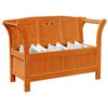 vidaXL Garden Storage Bench Brown 119 x 76 x 44cm Solid pine wood