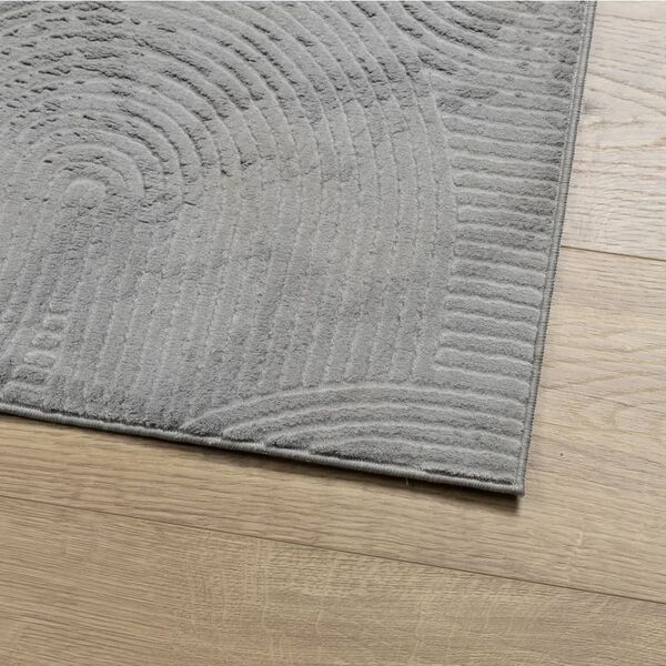 vidaXL Rug IZA Short Pile Scandinavian Look Grey 160x230 cm