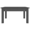 vidaXL Coffee Table Grey 55x55x30 cm Solid Wood Pine