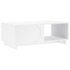 vidaXL Coffee Table White 95 x 50.5 x 35 cm Engineered Wood
