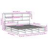 vidaXL Bookcase Bed without Mattress 200x200 cm Solid Wood