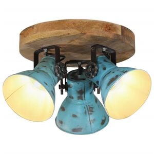 vidaXL Ceiling Lamp 25 W Distressed Blue 35x35x25 cm E27