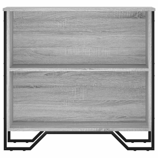 vidaXL Bookcase Grey Sonoma 80x31x74.5 cm Engineered Wood