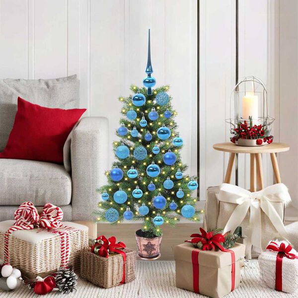 vidaXL Christmas Tree with 150 LEDs with Stand Green 90 cm PE