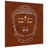 vidaXL Garden Wall Decoration 55x55 cm Corten Steel Buddha Head Design