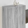 vidaXL TV Wall Cabinet Grey Sonoma 59.5 x 31 x 80 cm Engineered Wood