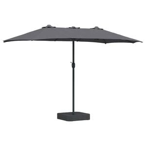 vidaXL Garden Parasol Anthracite 385 x 209 x 244 cm