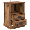 vidaXL Bedside Cabinet Old Wood 36 x 43 x 60 cm Engineered Wood