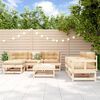 vidaXL 7 Piece Garden Lounge Set Solid Wood Pine