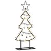 vidaXL Metal Christmas Tree with Stand Black 60 cm Steel