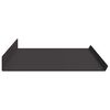 vidaXL Floating Shelf Wall-mounted 2 pcs Black 80 x 18 x 2.5 cm Steel