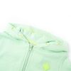 Kids' Hooded Sweatshirt with Zip Bright Green 128
