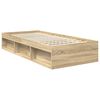 vidaXL Bed Frame with Headboard Sonoma Oak 90 x 200 cm Engineered wood