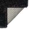 vidaXL High Pile Shaggy Rug Black 80x150 cm 50 mm