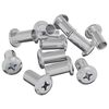 vidaXL Lock Nut 2857 pcs Nickel Steel
