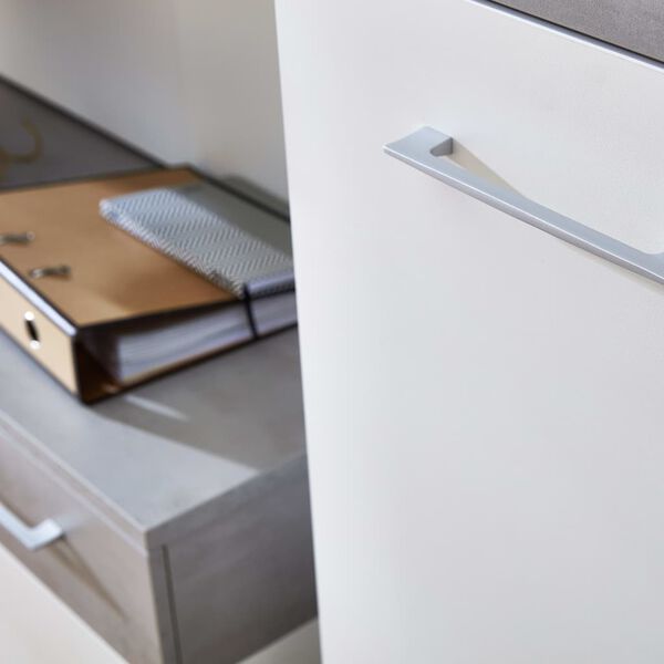 Germania Shoe Cabinet Topix 96x40x50.4 cm White and Concrete