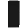 vidaXL Sideboards 2 pcs Black 30x30x70 cm Engineered Wood
