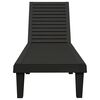 vidaXL Sun Loungers 2 pcs Black 155x58x83 cm Polypropylene