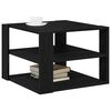 vidaXL Coffee Table Black Oak 59.5 x 59.5 x 40 cm Engineered Wood