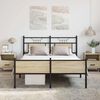 vidaXL Bed Frame without Mattress Sonoma Oak 140x190 cm Engineered Wood
